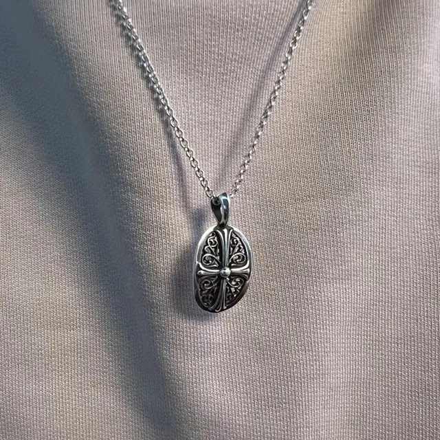 Chrome Hearts Collier à motif de croix en filigrane orné en argent 5