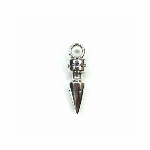 Chrome Hearts Spiked Pendant Necklace Silver-Toned Metal Necklace 6