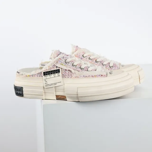 Converse Multicolor Beige Tweed Upper Frayed Edge Detail Lifestyle Sneakers 3