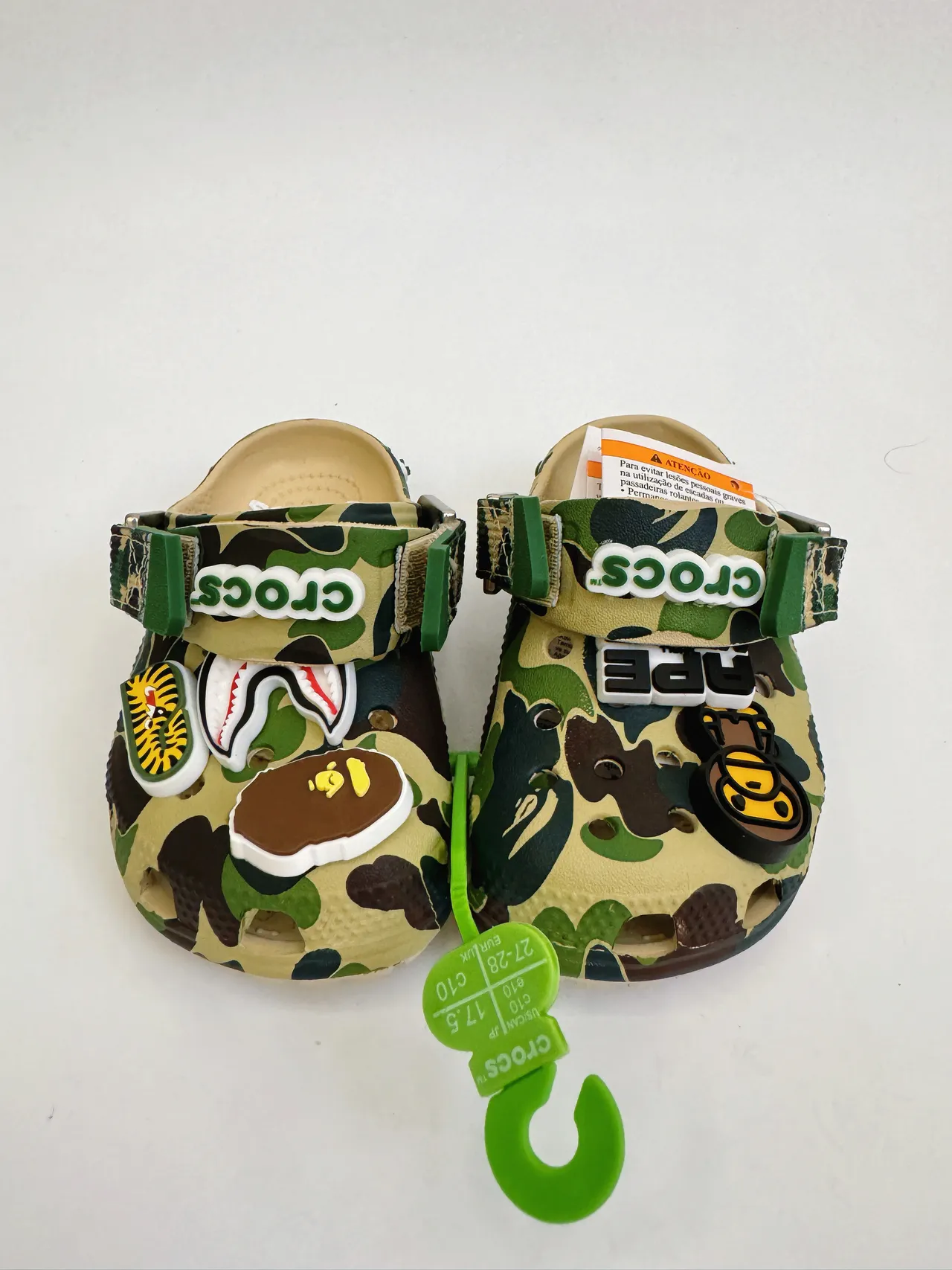 Crocs Classic Clog Black Gray Camo Kids Clogs 14
