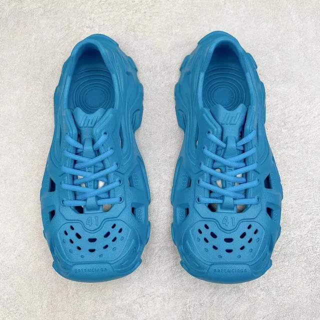 Crocs sabots classiques bleu mousse moulée sabots 9