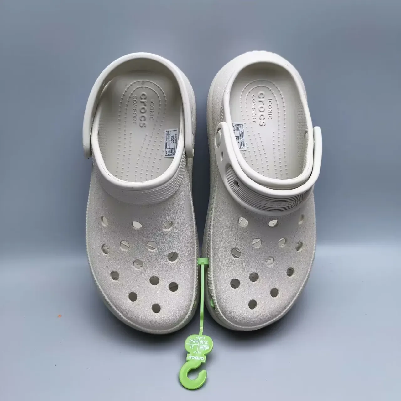 Crocs Classic Clog Off-White Molded Foam Clog 7