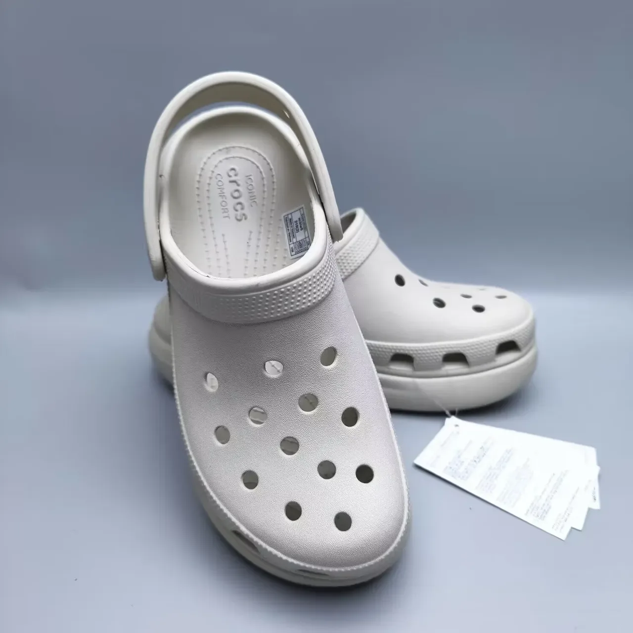 Crocs Classic Clog Off-White Molded Foam Clog 10