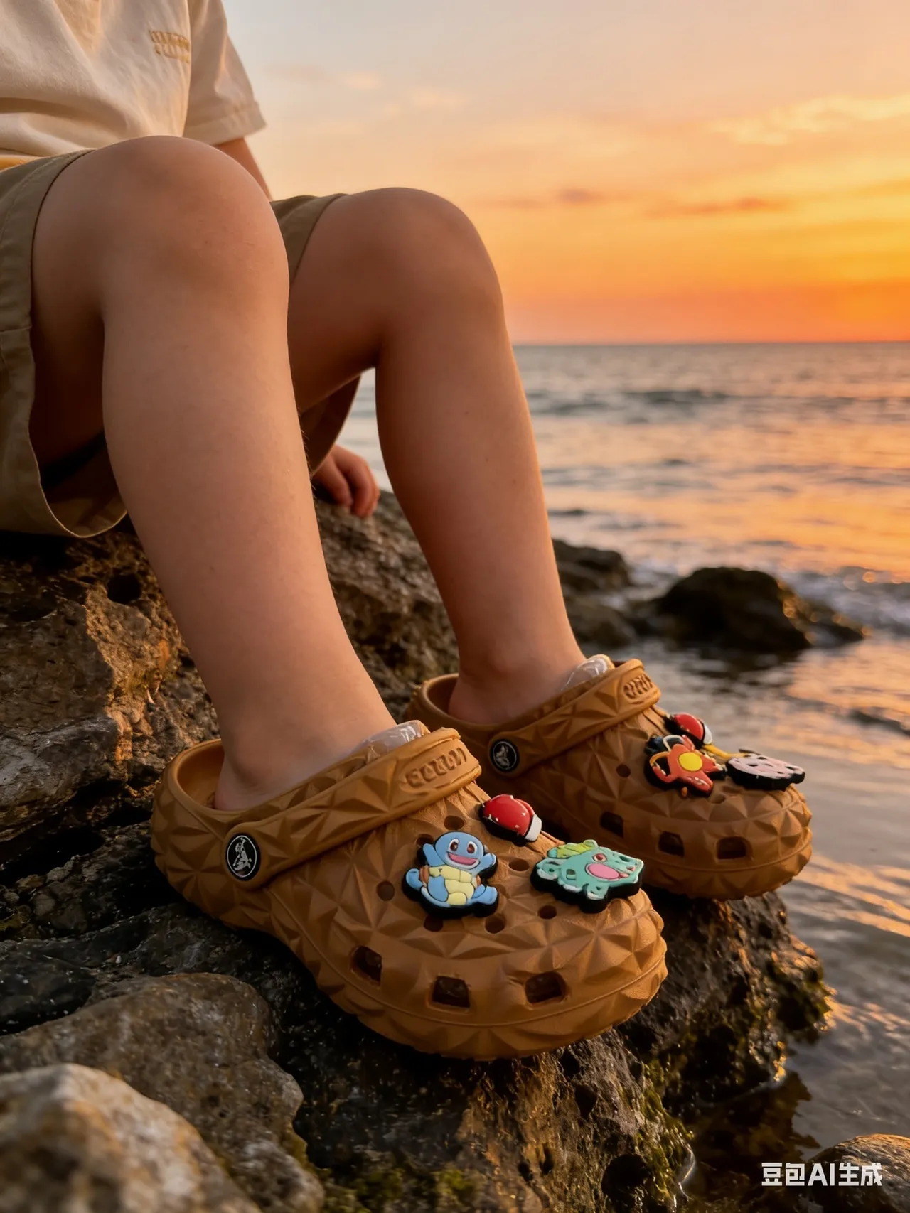Crocs Echo Clog vert olive mousse facetté sabot 19