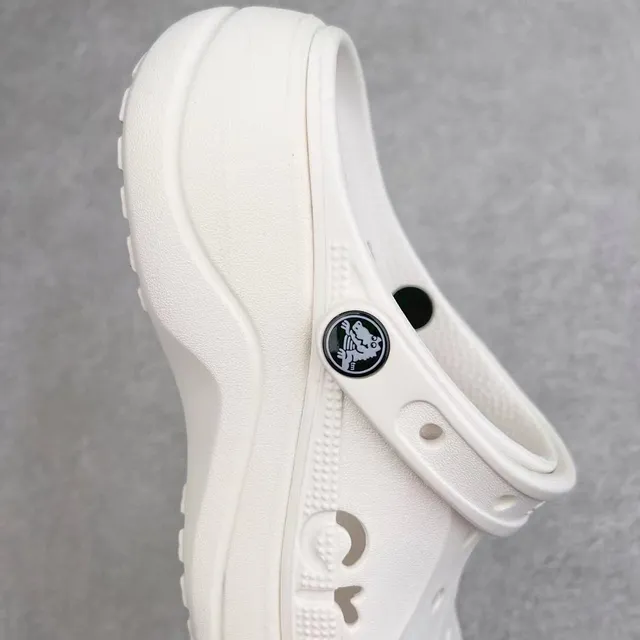 Crocs Echo Clog كلوج أبيض منصة رغوة مبلورة 5