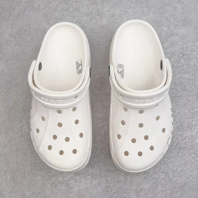 Crocs Echo Clog كلوج أبيض منصة رغوة مبلورة 9