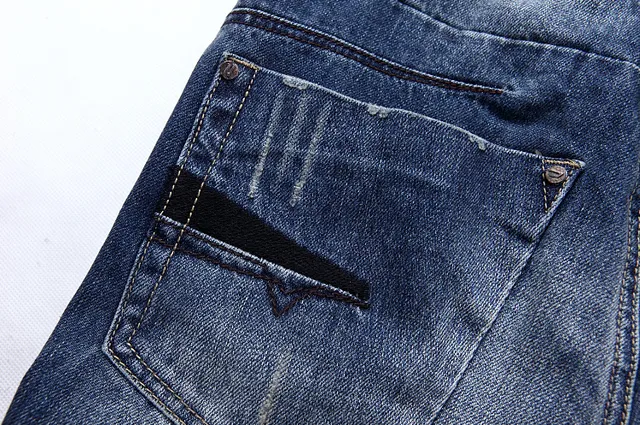 Diesel Distressed Medium-Wash Straight-Leg Jeans 12