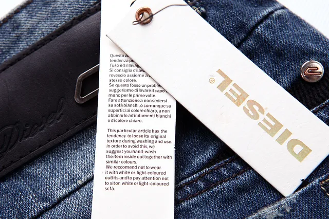 Diesel Distressed Medium-Wash Straight-Leg Jeans 14
