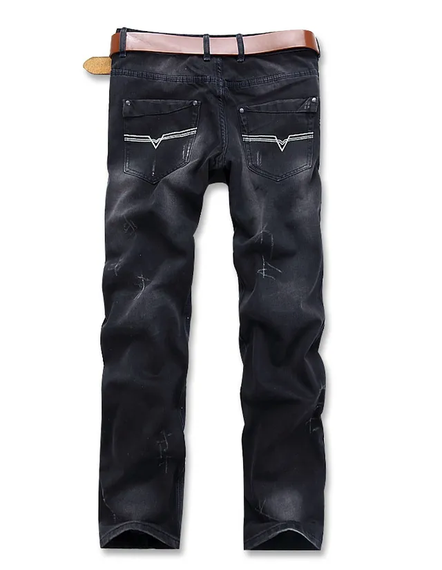 Diesel Kurken Distressed Black Denim Jeans 10