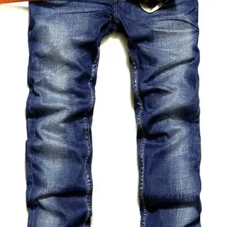 Diesel Slim-Straight Mid-Rise Distressed Wash Jeans
