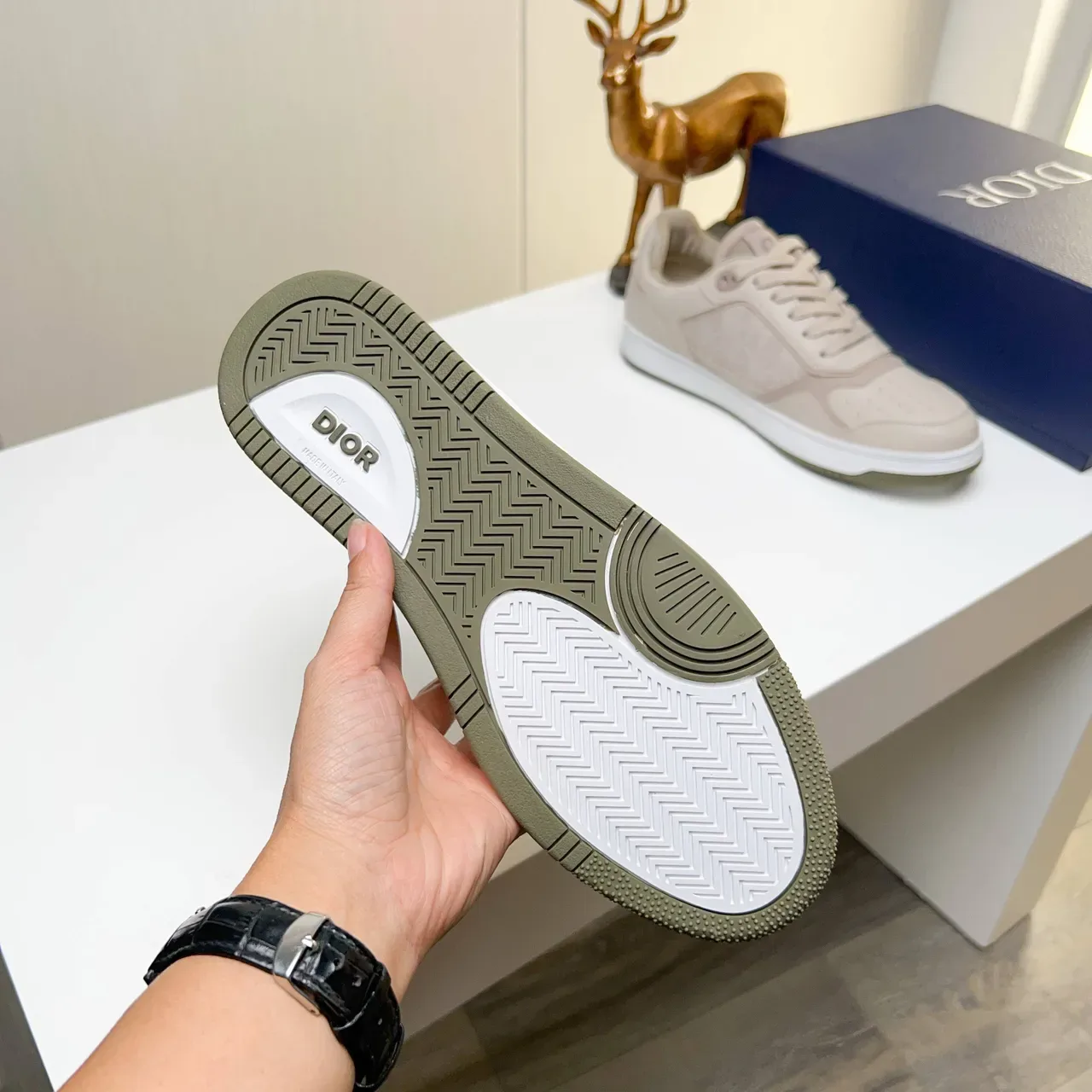 Dior B23 Beige Monogram Lifestyle Sneakers 2