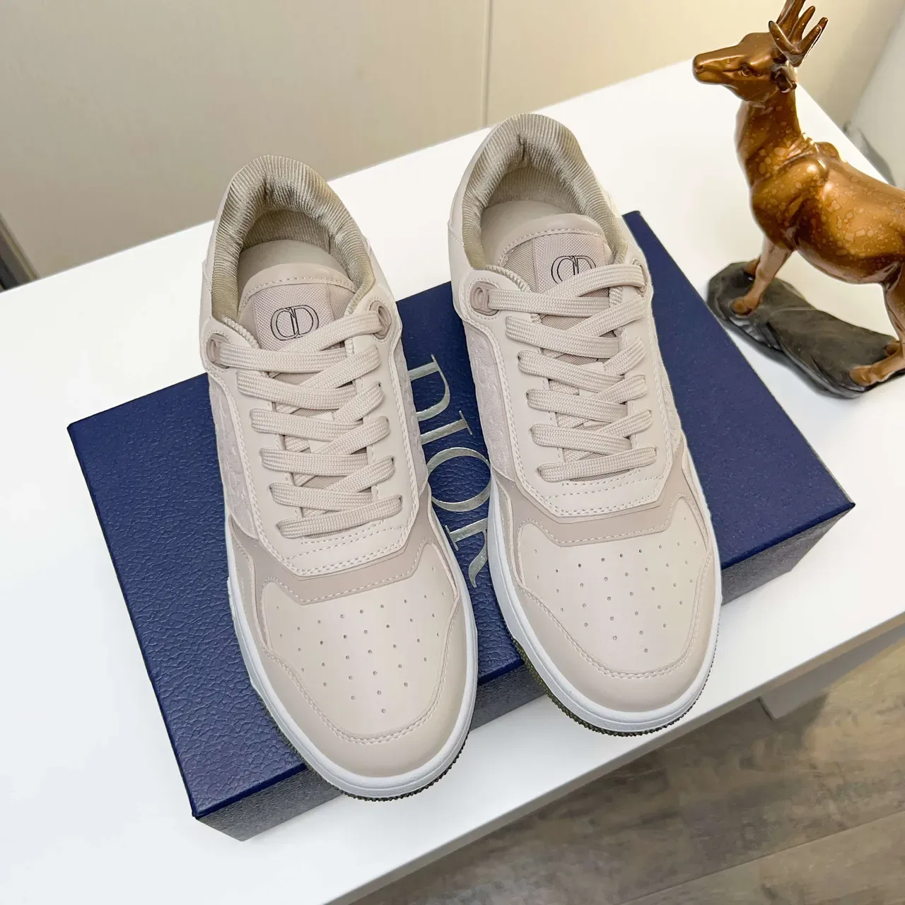 Dior B23 Beige Monogram Lifestyle Sneakers 4