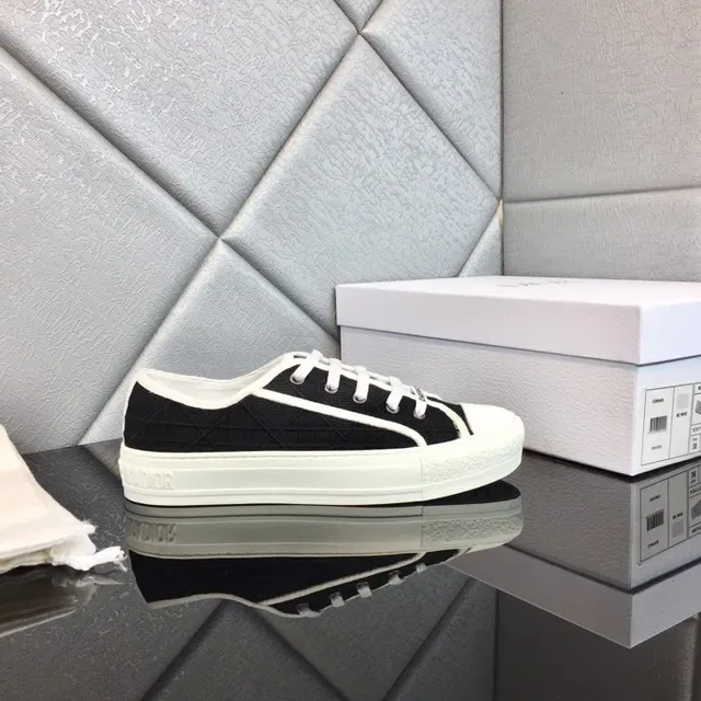 Dior B23 Black and White Canvas Lifestyle Sneakers 9