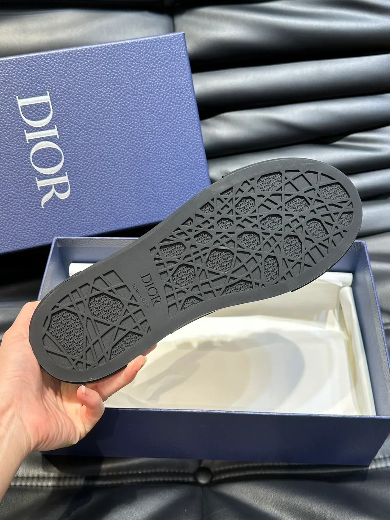 Dior B23 Monochrome Embossed Monogram Lifestyle Sneakers 2