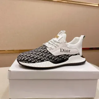 Dior B23 Monogram Jacquard White Black Lifestyle Sneakers