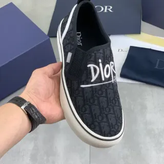 Dior B23 Monogram Script حذاء رياضي lifestyle slip-on