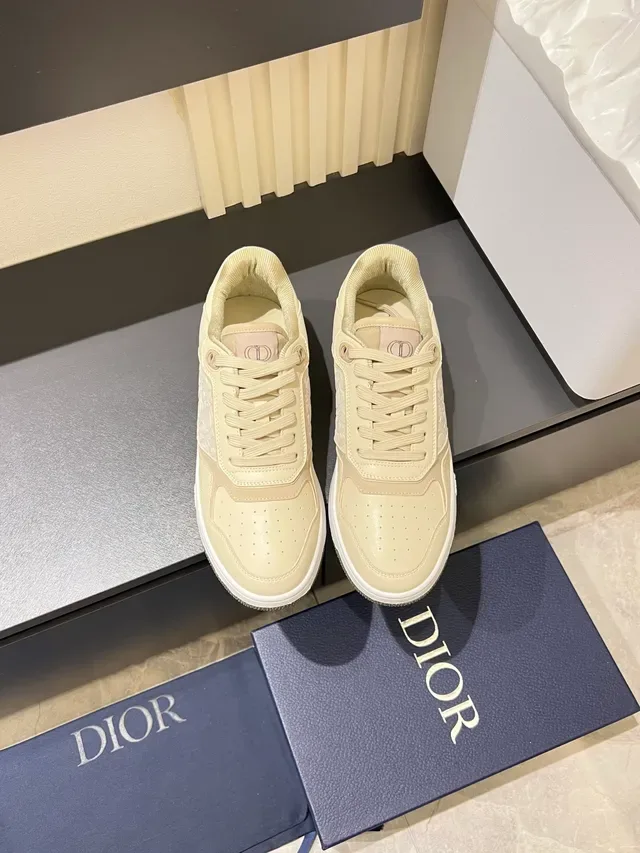 Dior B23 Off-White Leather Lifestyle Sneakers 5