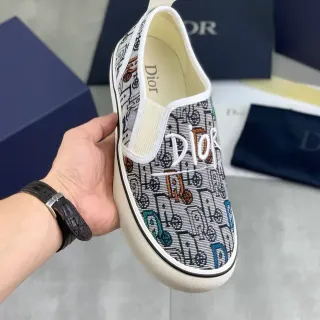 Dior B23 Slip-On Graphic Print Lifestyle Sneakers