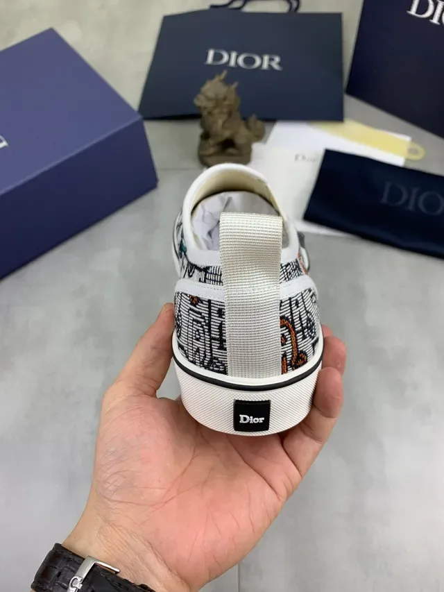 Dior B23 Sneakers Lifestyle Slip-On à impression graphique 3