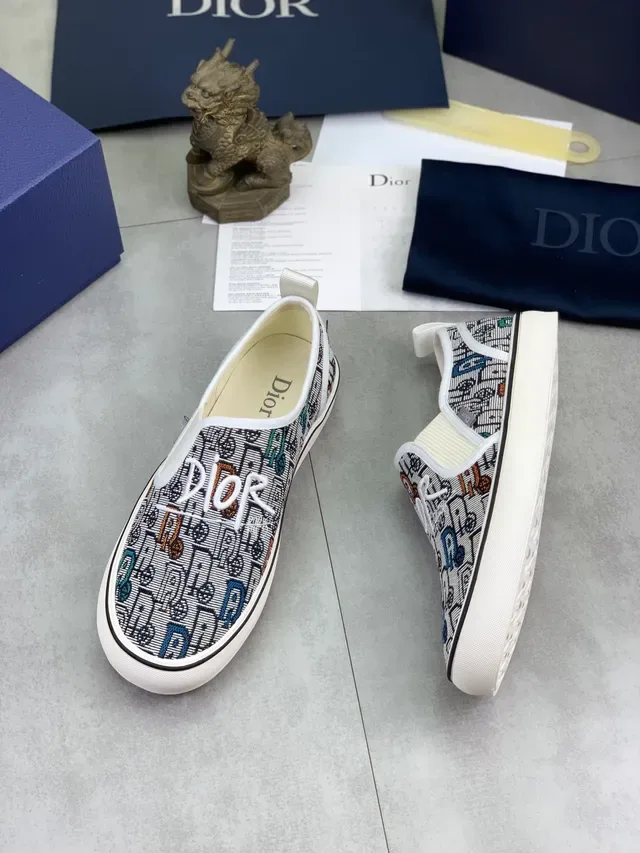 Dior B23 Sneakers Lifestyle Slip-On à impression graphique 5