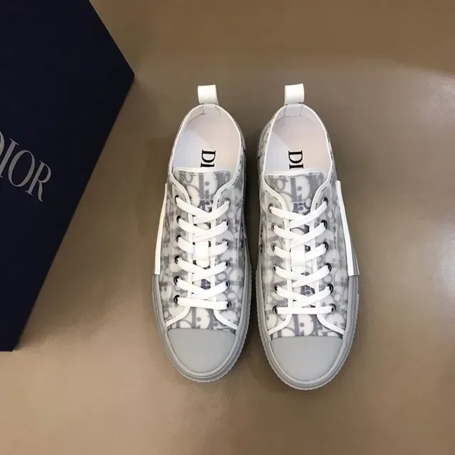 Dior B23 Transparent Monogram Gray Lifestyle Sneakers 2