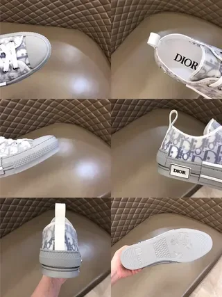Dior B23 Transparent Monogram Gray Lifestyle Sneakers 5