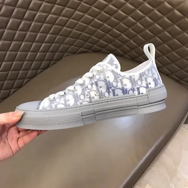 Dior B23 Transparent Monogram Gray Lifestyle Sneakers 6