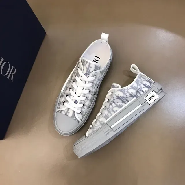 Dior B23 Transparent Monogram Gray Lifestyle Sneakers 7
