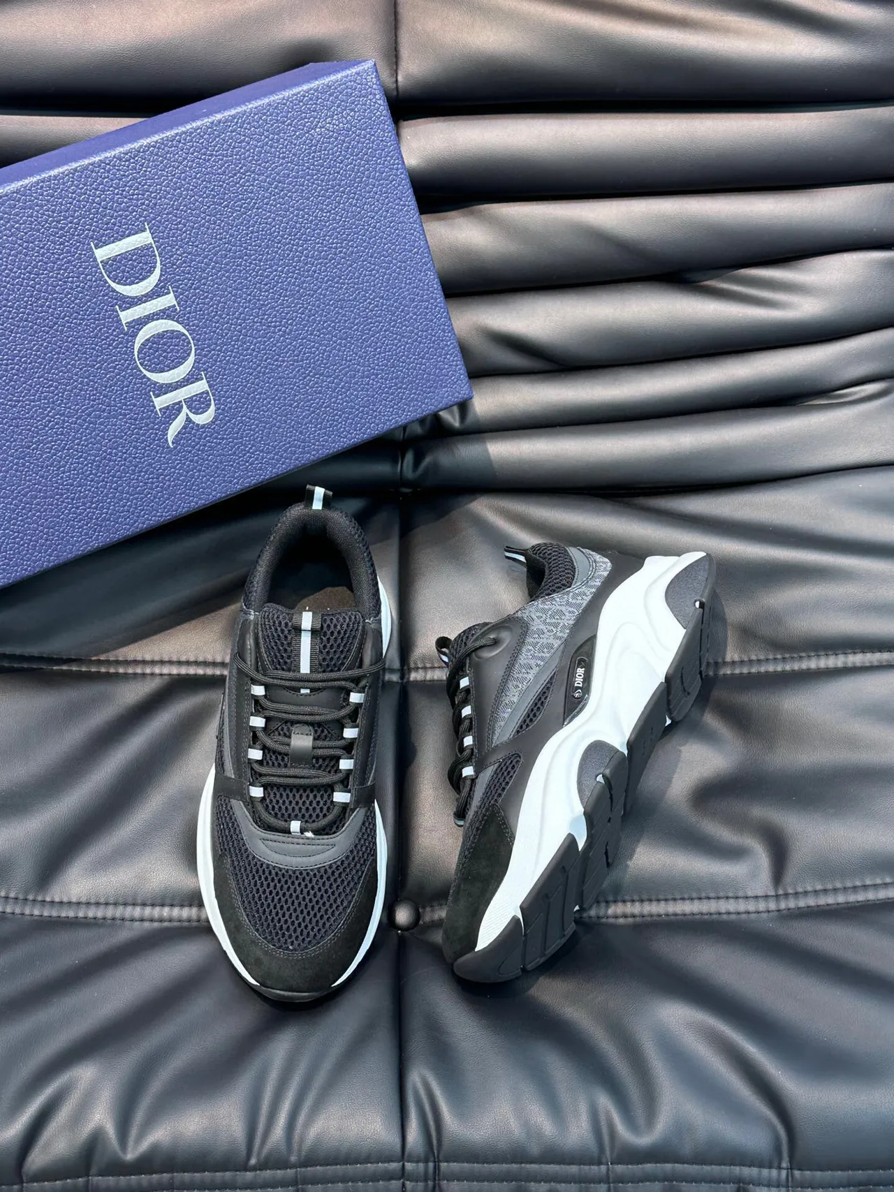 Dior B27 Black and White Chunky Sneakers 3