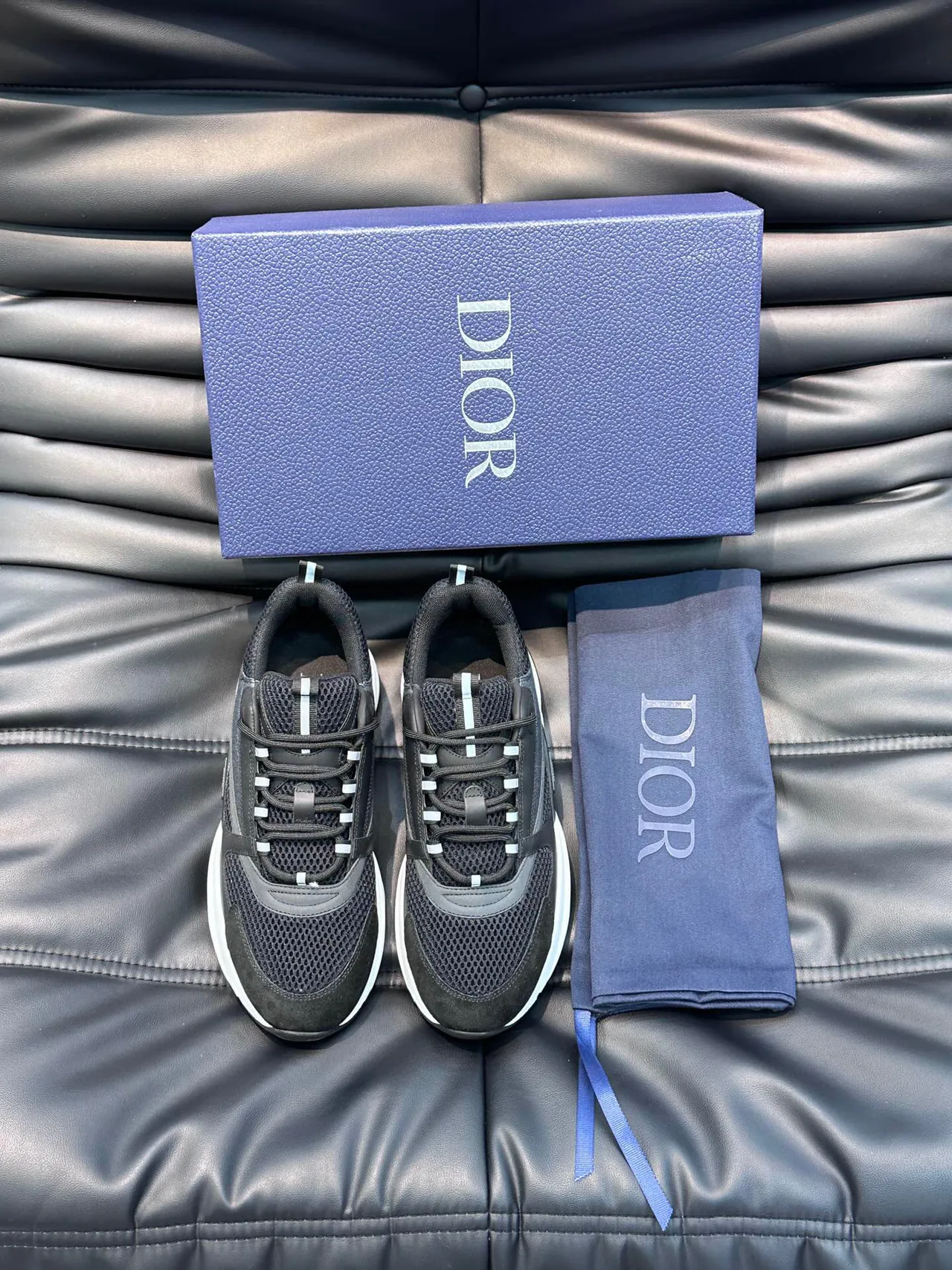 Dior B27 Black and White Chunky Sneakers 4