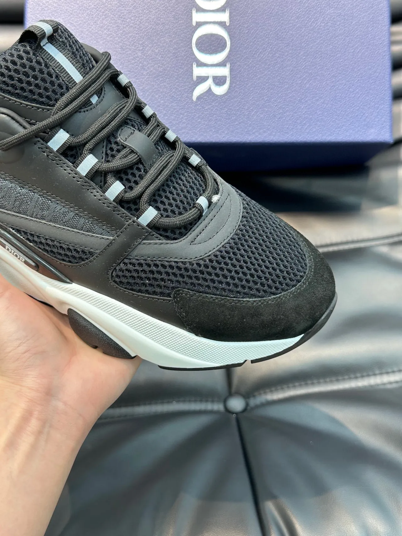 Dior B27 Black and White Chunky Sneakers 7