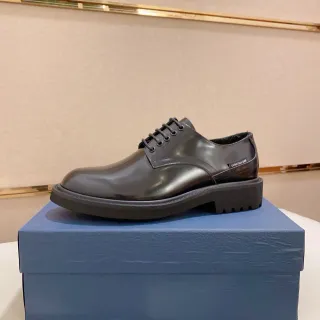 Dior B27 Glossy Black Leather Oxford Shoes