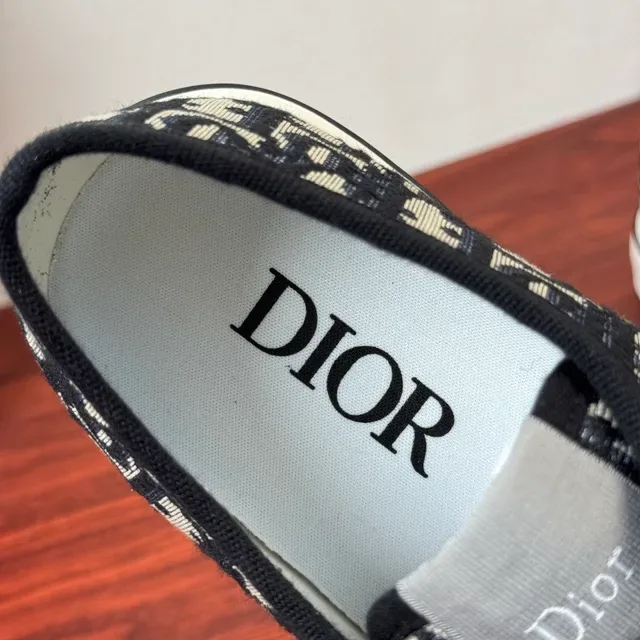 Dior Black White Monogram Canvas Low-Top Lifestyle Sneakers 7
