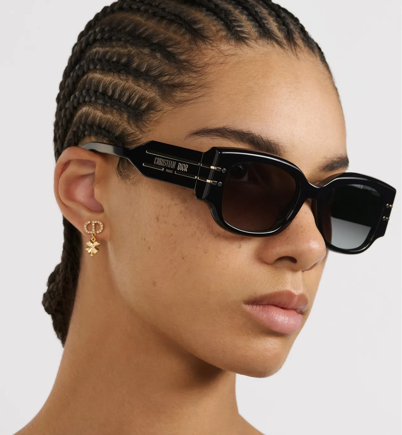 Dior DiorSignature S13I Black Rectangular Sunglasses 2