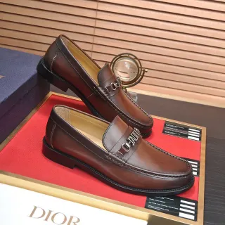 Dior Horsebit Loafer Brown Leather Loafers