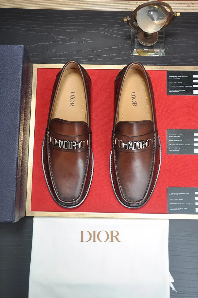 Dior Horsebit Loafer Brown Leather Loafers 2