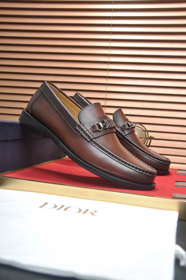 Dior Horsebit Loafer Brown Leather Loafers 3