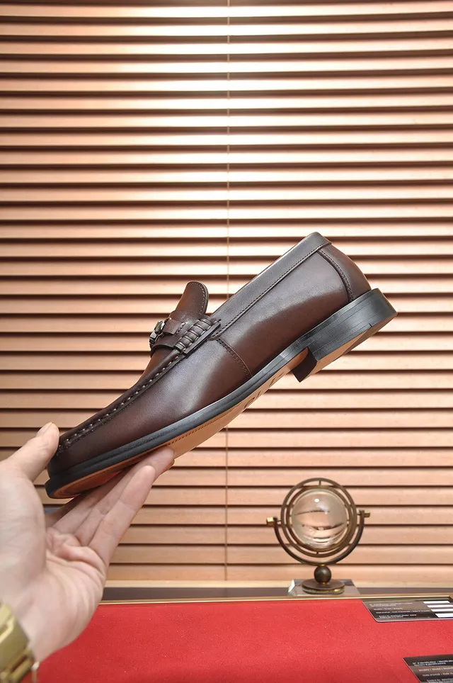 Dior Horsebit Loafer Brown Leather Loafers 6