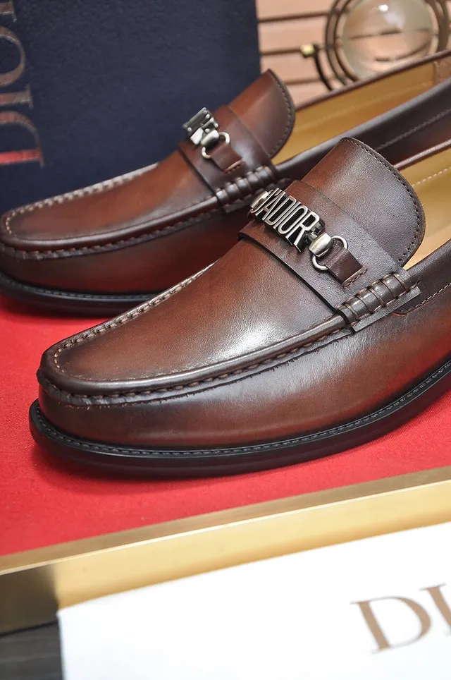 Dior Horsebit Loafer Brown Leather Loafers 8