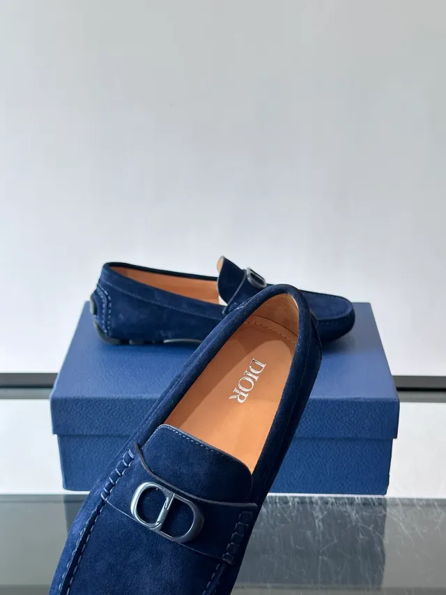 Dior J’Adior Loafer Navy Suede Loafers 3