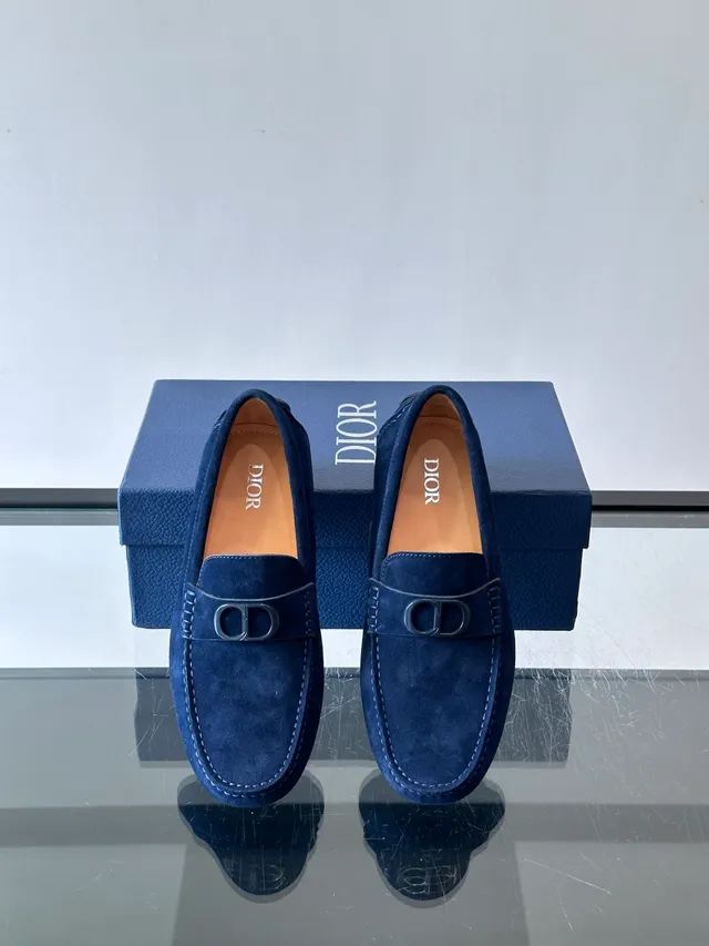 Dior J’Adior Loafer Navy Suede Loafers 4