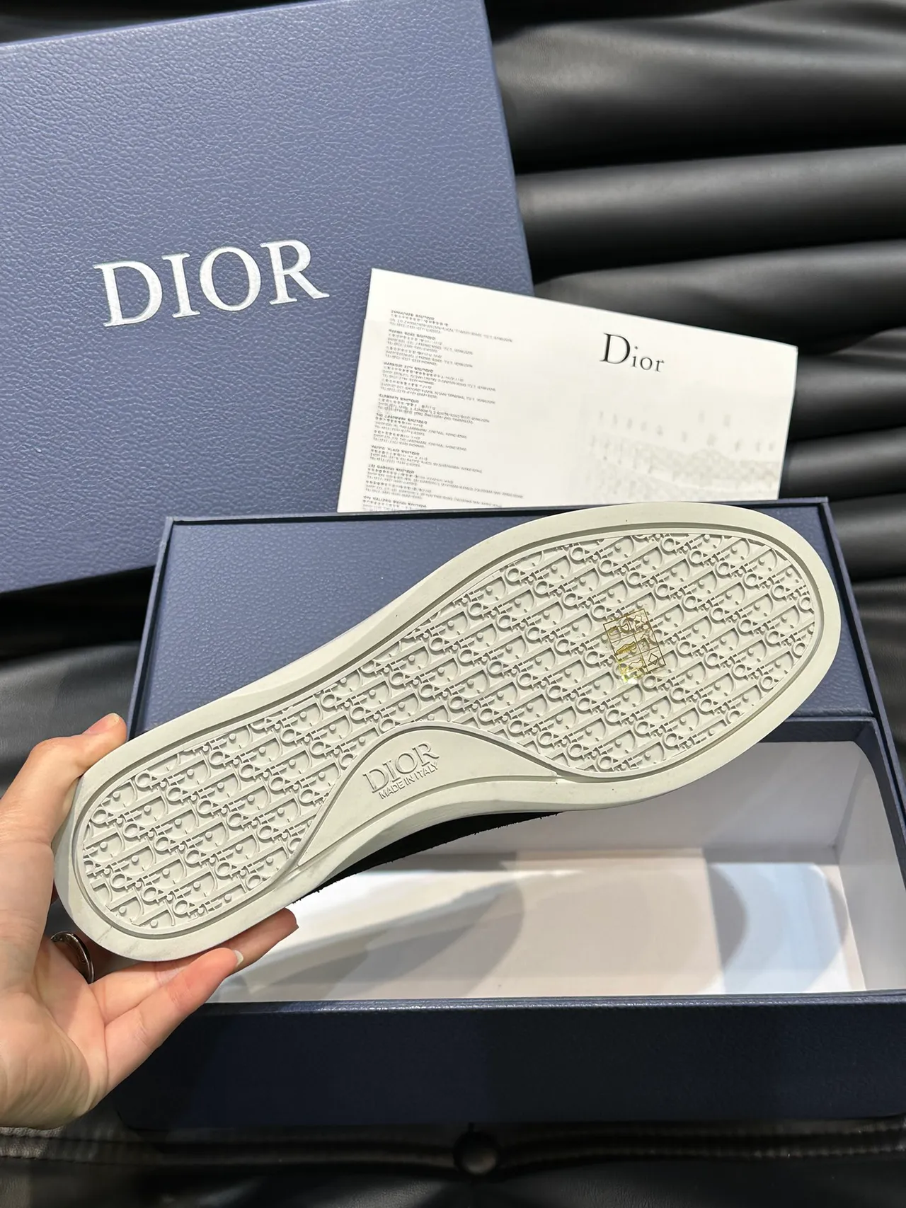 Dior J’Adior حذاء لوفر من السويدي الأسود المبطن 2