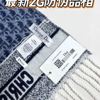 Dior Rey-KlaviK Noir Oblique Cashmere Scarf