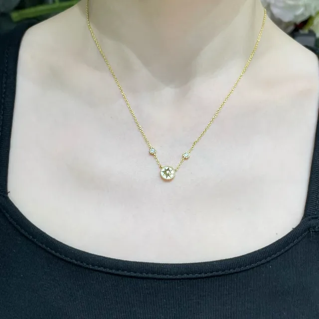 Dior Rose des Vents Compass Rose Pendant Necklace 9