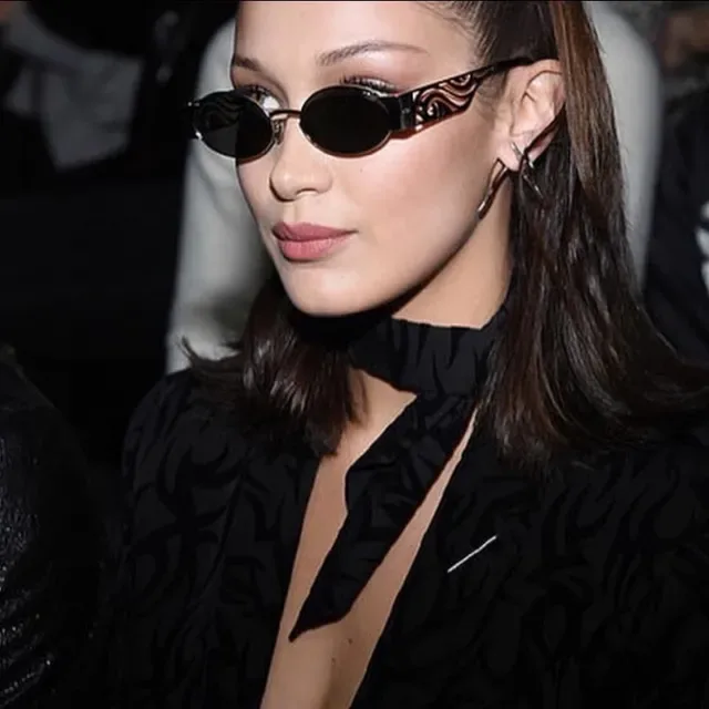 Dior So Real Black Gray Oval Lenses Cutout Wave-Pattern Temples Sunglasses 5