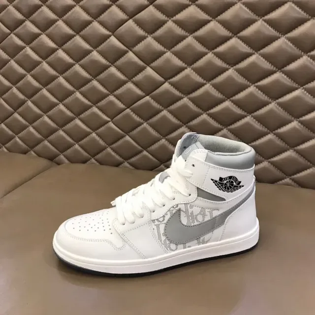 Dior 白灰 高帮 印花 篮球鞋 5