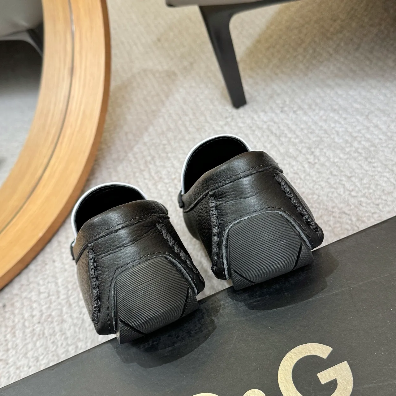 Dolce & Gabbana Portofino Monogram Mocassin en Cuir 9