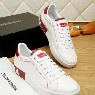 Dolce & Gabbana Portofino أبيض وأحمر أسلوب حياة رياضي