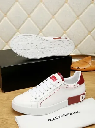 Dolce & Gabbana Portofino blanc et rouge sneakers lifestyle 2