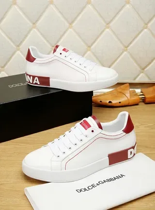 Dolce & Gabbana Portofino blanc et rouge sneakers lifestyle 3